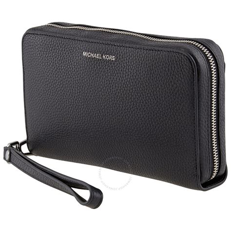 michael michael kors zip around wallet|Michael Kors black zipper wallet.